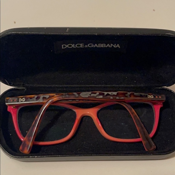 Doloc Gabbana beautiful eyeglasses red and brown main image 9